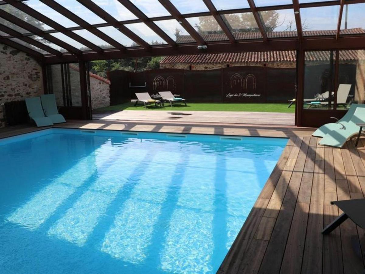 לז הרבייה Gite 18Eme Renove Avec Piscine Couverte, Terrasse, Loisirs Et Wifi - 6 Pers. - Fr-1-426-432 מראה חיצוני תמונה